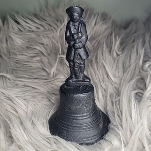 Vintage Cast Iron Soldier Dinner Bell